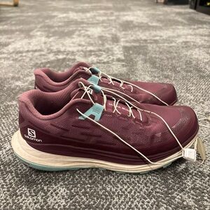 Salomon Ultra Glide Ortholite Impressions Hiking Shoes Womens 6.5 Purple White